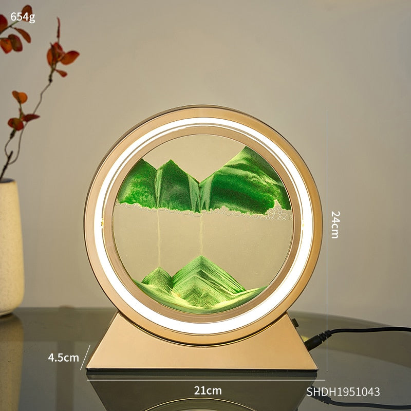 3D Moving Sand Table Lamp