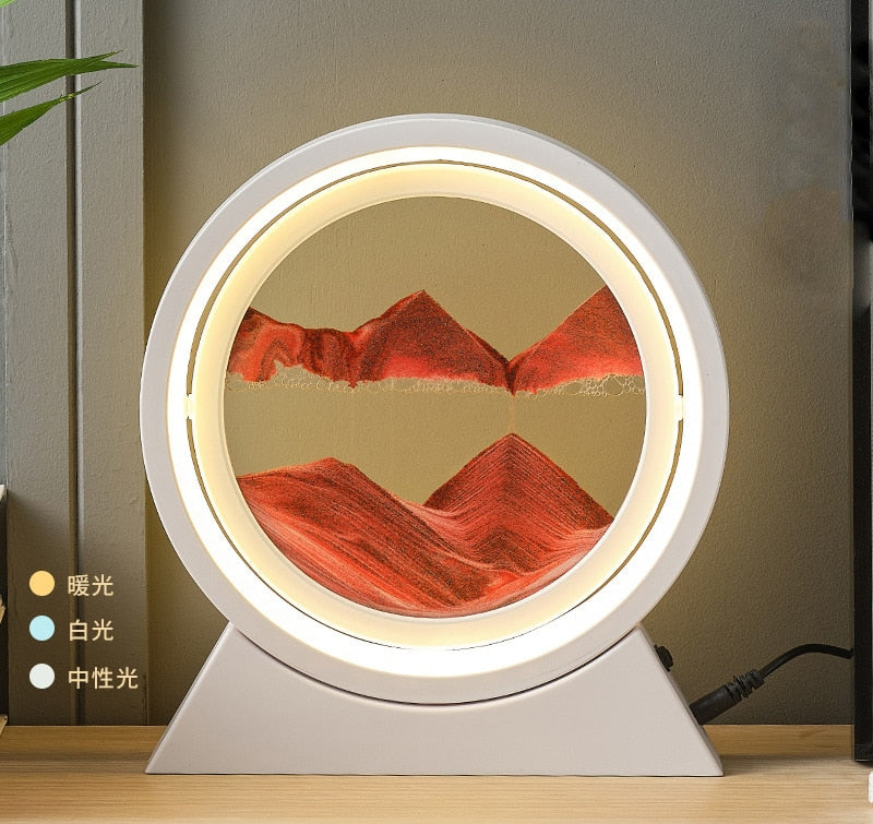 3D Moving Sand Table Lamp