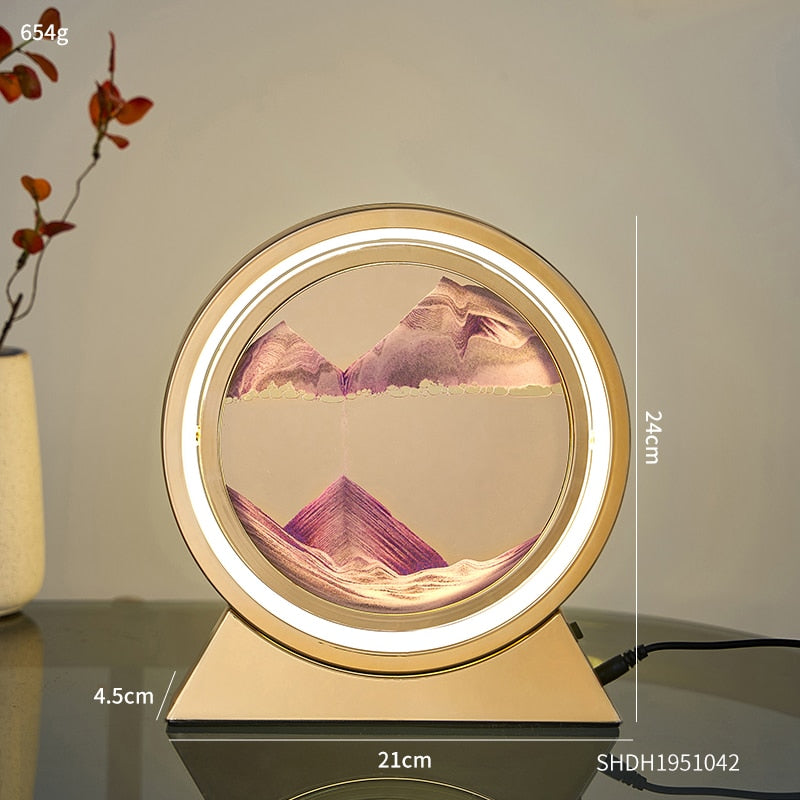 3D Moving Sand Table Lamp