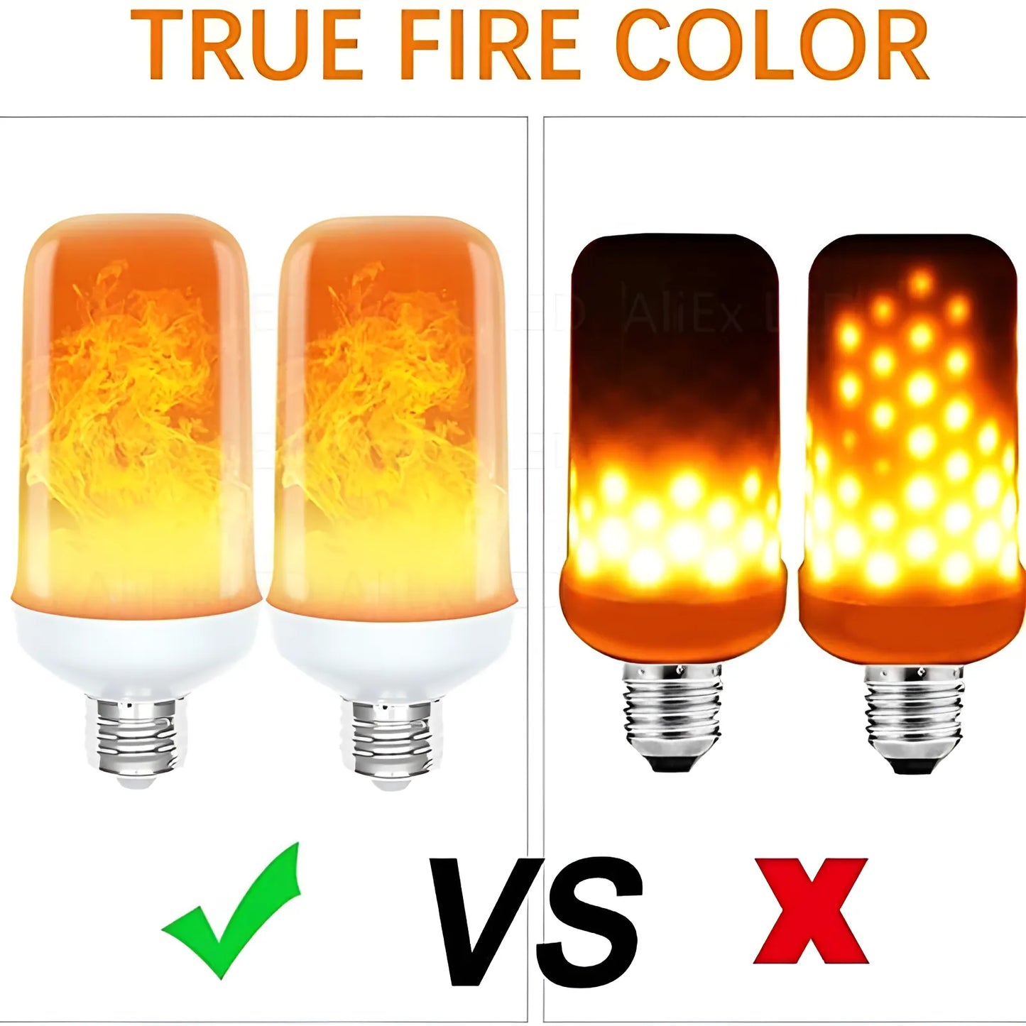 LED Flame Lightning Bulb