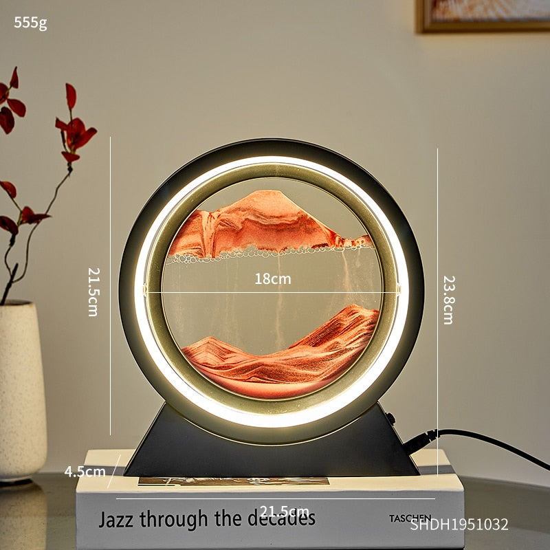 3D Moving Sand Table Lamp