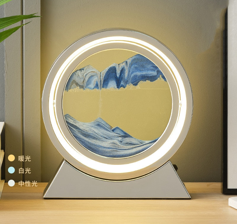 3D Moving Sand Table Lamp