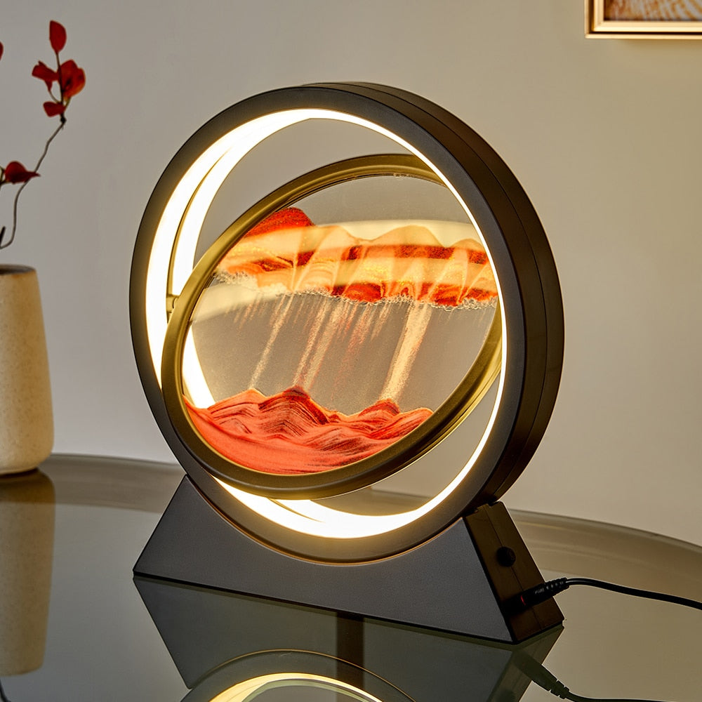3D Moving Sand Table Lamp