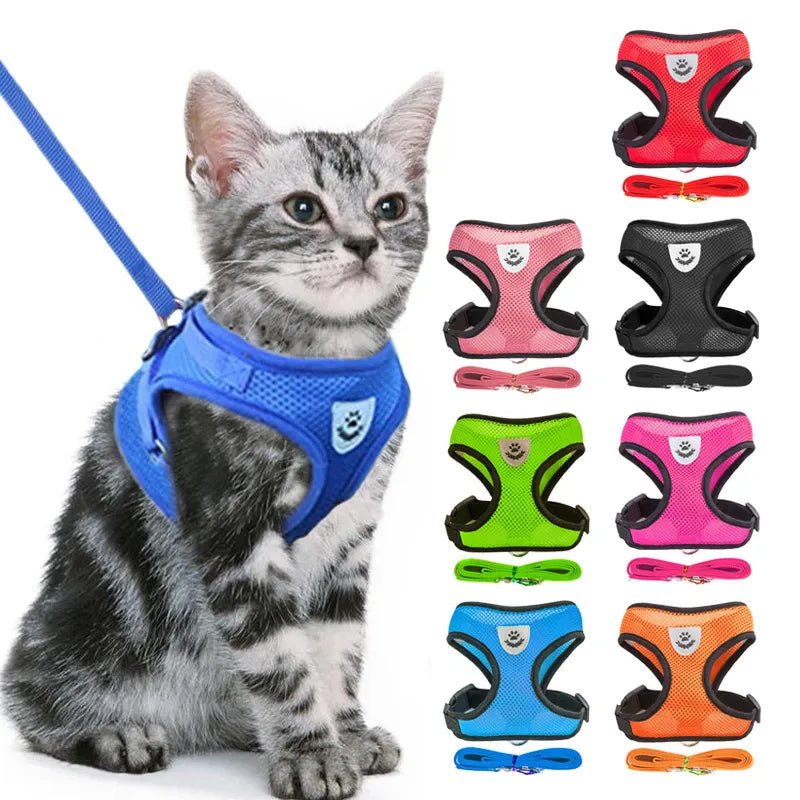 Pet Harness Vest Walking Lead
