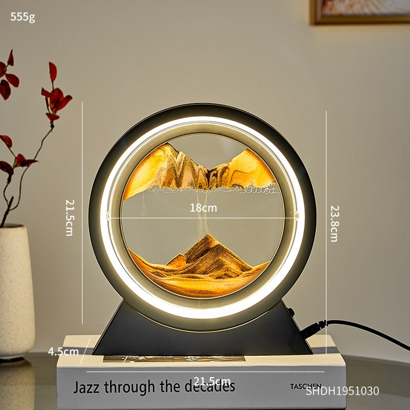 3D Moving Sand Table Lamp