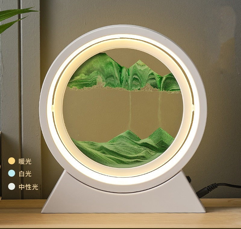 3D Moving Sand Table Lamp