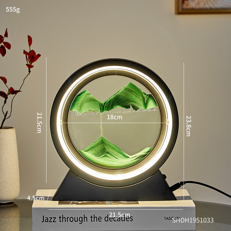 3D Moving Sand Table Lamp
