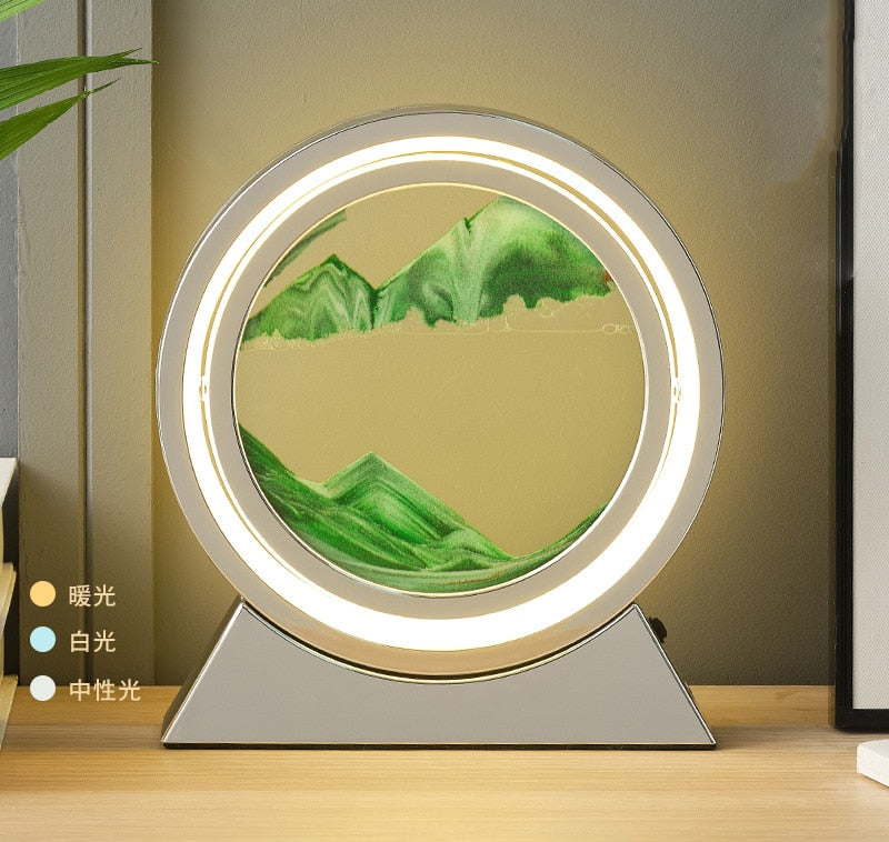 3D Moving Sand Table Lamp