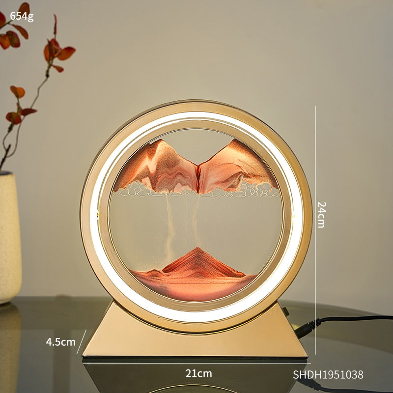 3D Moving Sand Table Lamp