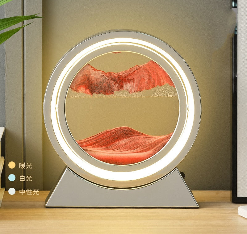 3D Moving Sand Table Lamp