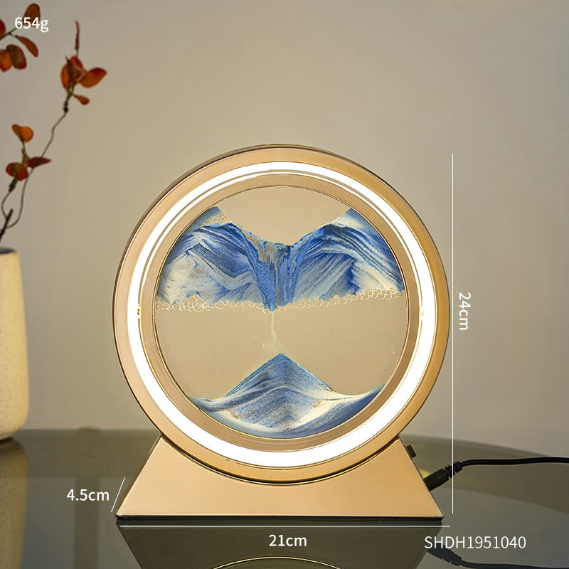 3D Moving Sand Table Lamp