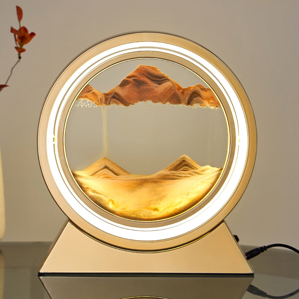 3D Moving Sand Table Lamp