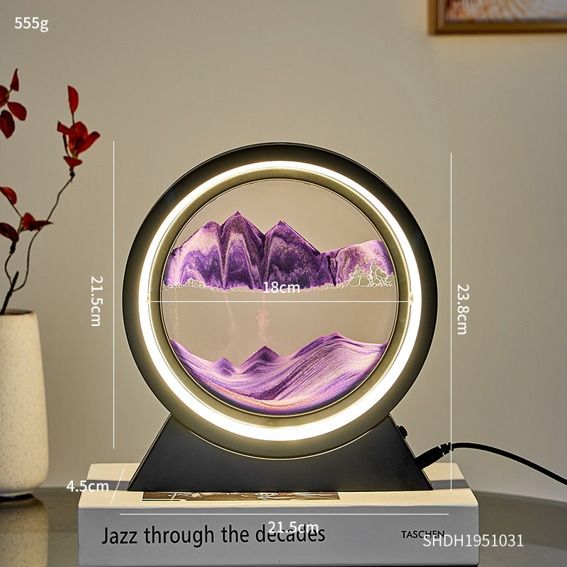 3D Moving Sand Table Lamp