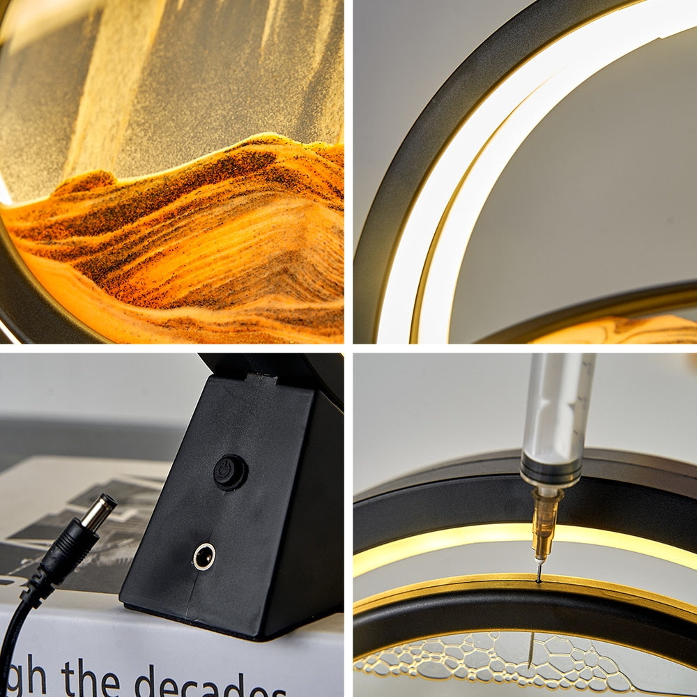 3D Moving Sand Table Lamp