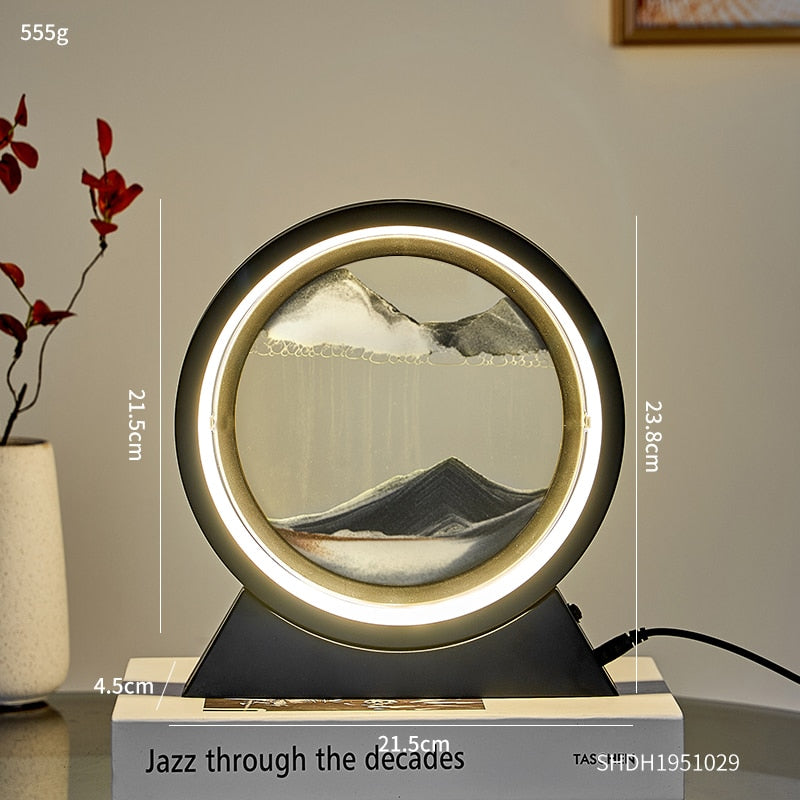 3D Moving Sand Table Lamp