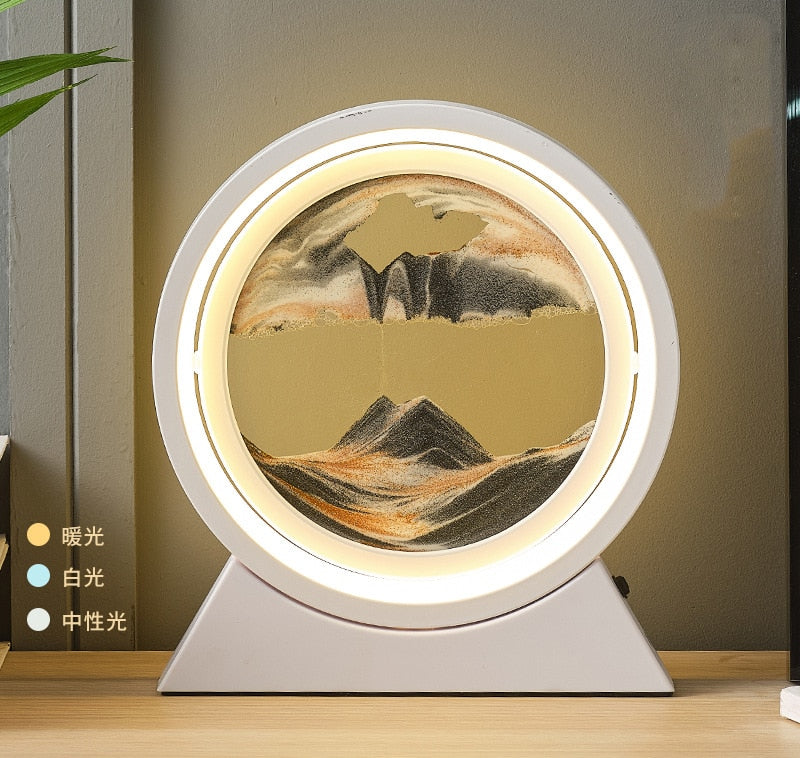 3D Moving Sand Table Lamp