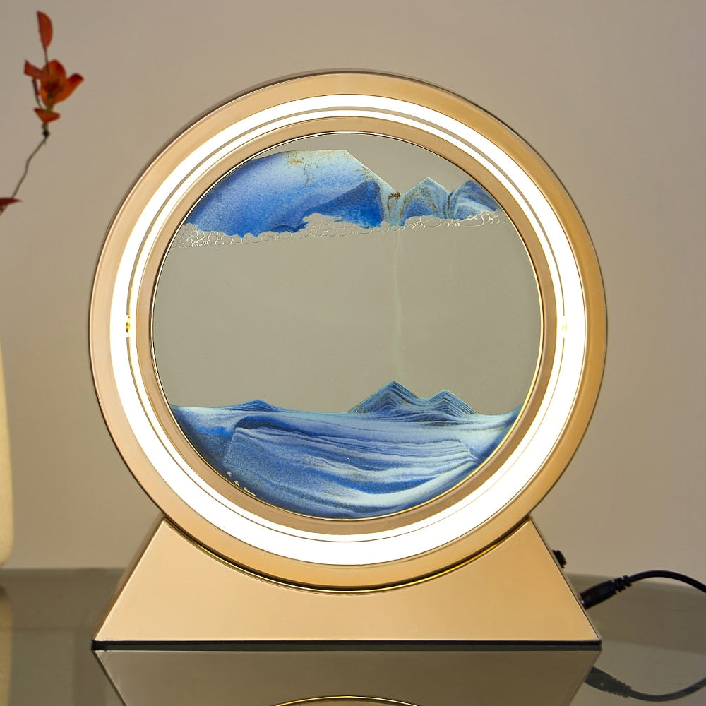 3D Moving Sand Table Lamp