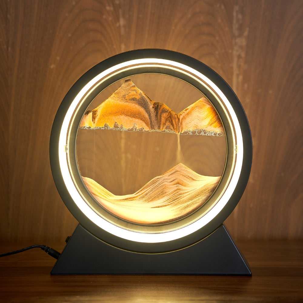 3D Moving Sand Table Lamp
