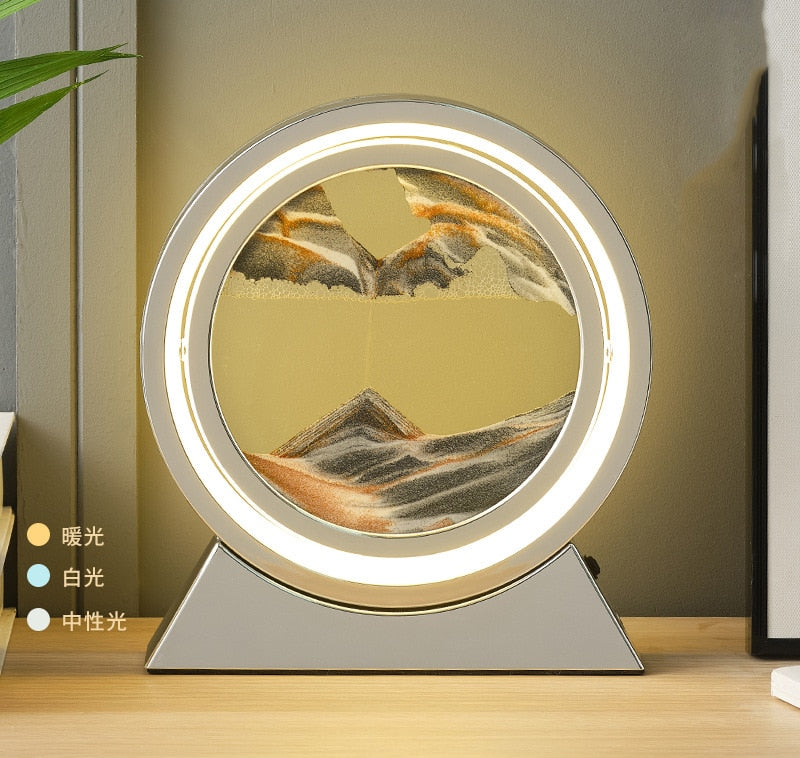 3D Moving Sand Table Lamp