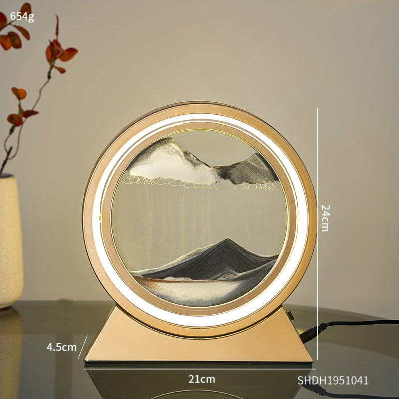 3D Moving Sand Table Lamp