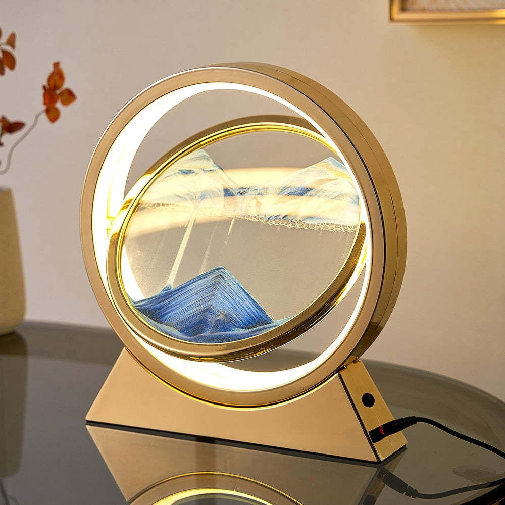 3D Moving Sand Table Lamp