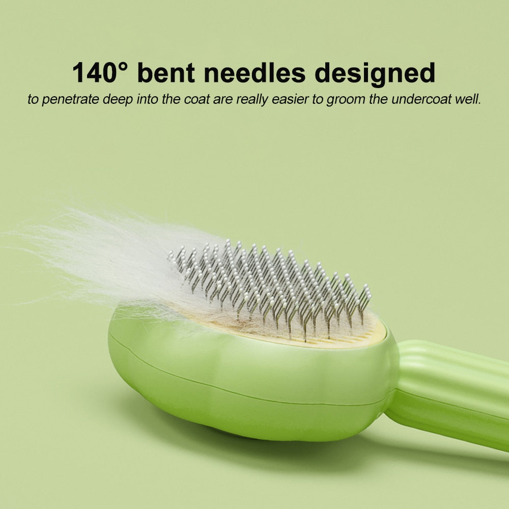 Self-Cleaning pet brush