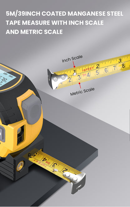 3-In-1 Infrared Laser Tape Measuring (Imperial & Metric)