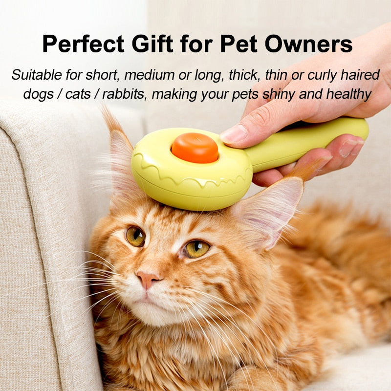 Self-Cleaning pet brush