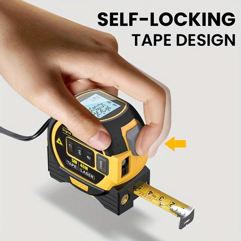 3-In-1 Infrared Laser Tape Measuring (Imperial & Metric)