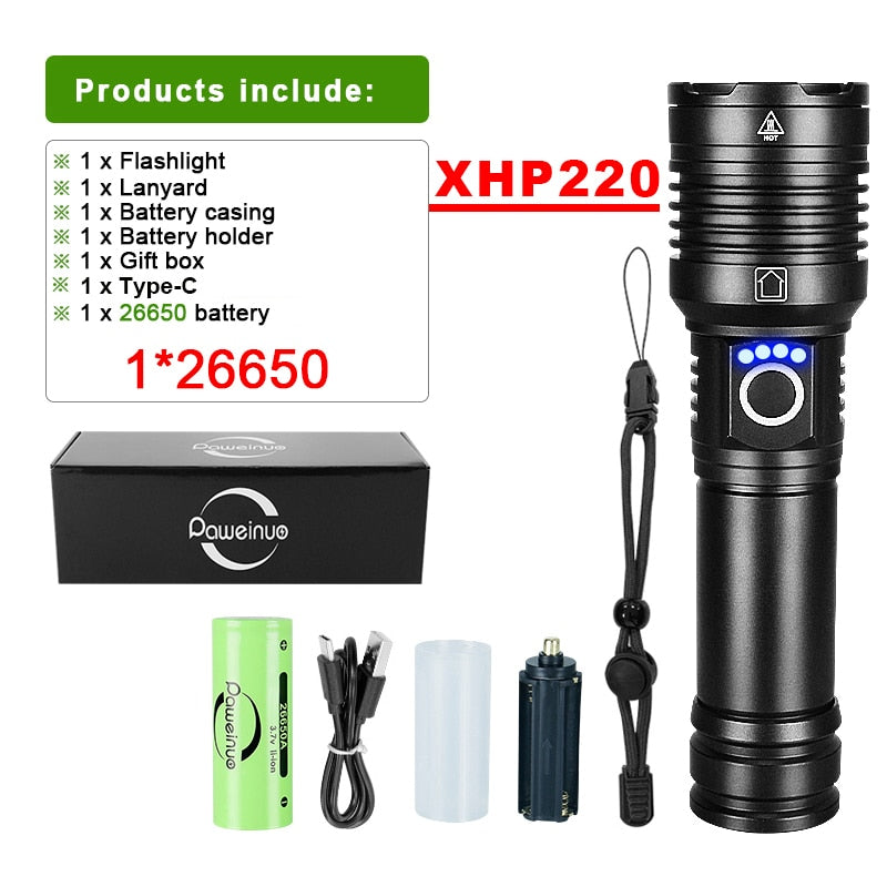 Multifunctional Rechargeable Flashlight